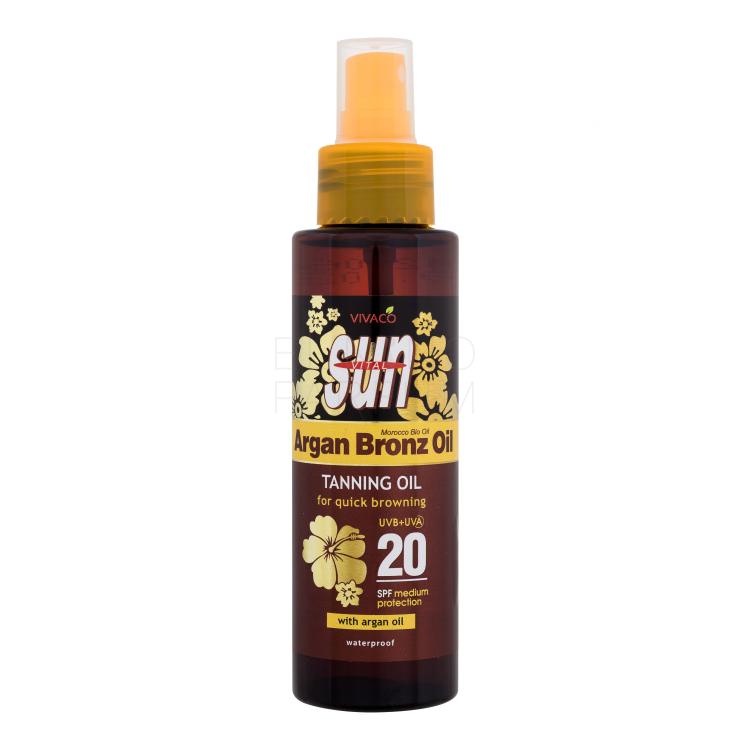 Vivaco Sun Argan Bronz Oil Tanning Oil SPF20 Preparat do opalania ciała 100 ml