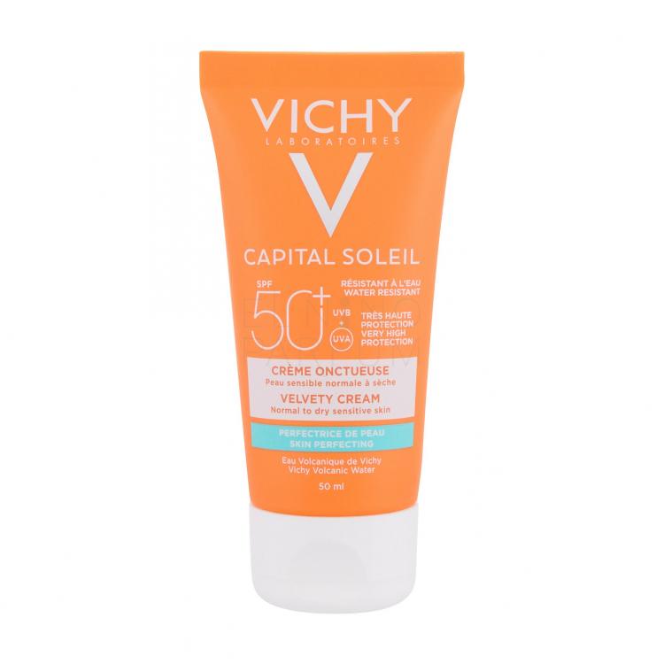 Vichy Capital Soleil Velvety Cream SPF50+ Preparat do opalania twarzy dla kobiet 50 ml