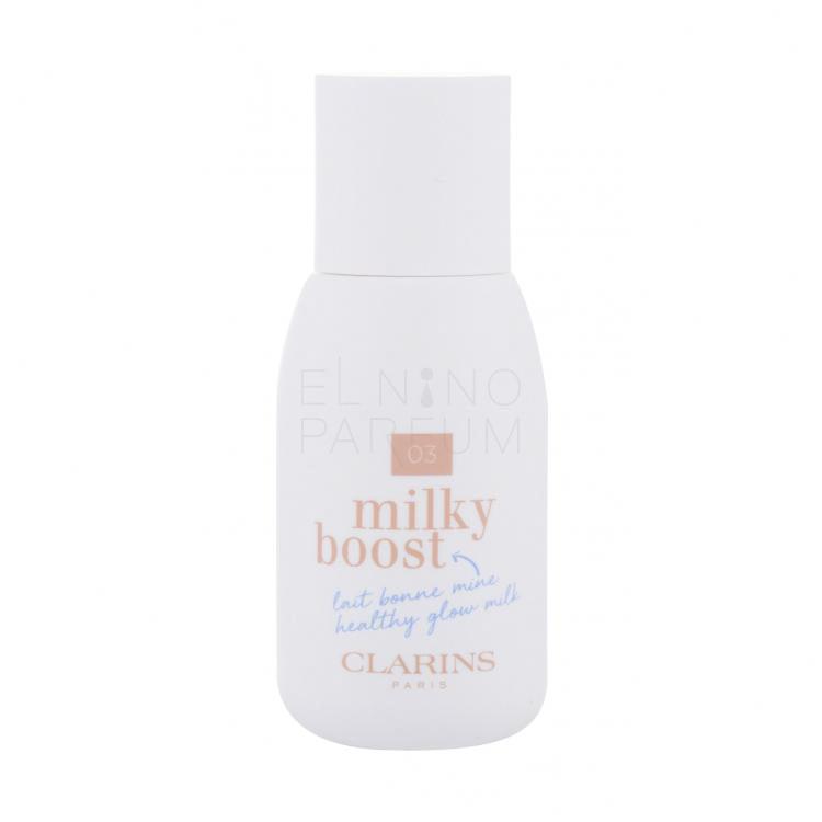 Clarins Milky Boost Podkład dla kobiet 50 ml Odcień 03 Milky Cashew