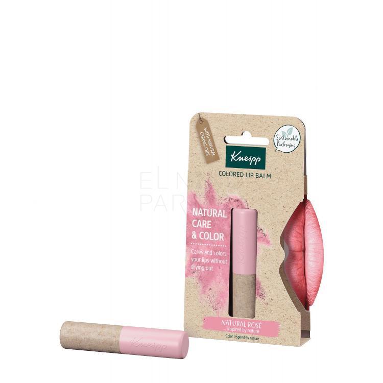 Kneipp Natural Care &amp; Color Balsam do ust dla kobiet 3,5 g Odcień Natural Rose