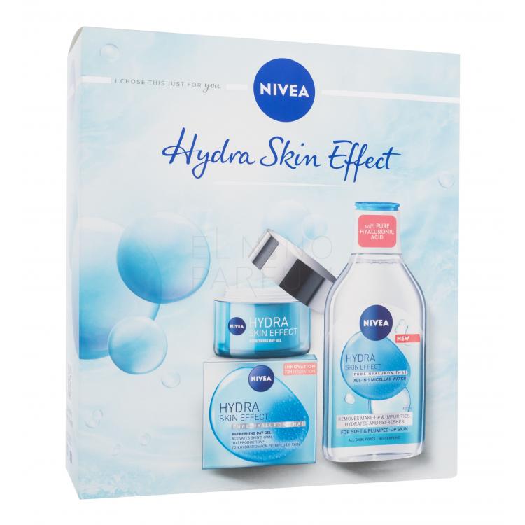 Nivea Hydra Skin Effect Zestaw Krem do twarzy na dzień 50 ml + woda micelarna 400 ml