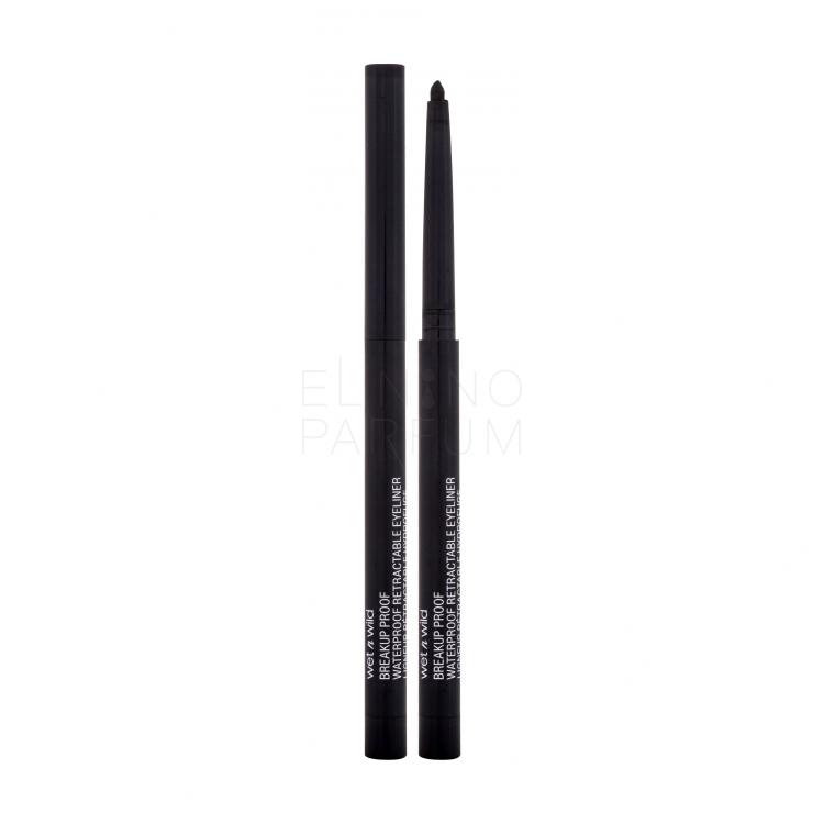 Wet n Wild Breakup Proof Waterproof Retractable Eyeliner Kredka do oczu dla kobiet 0,23 g Odcień Blackest Black