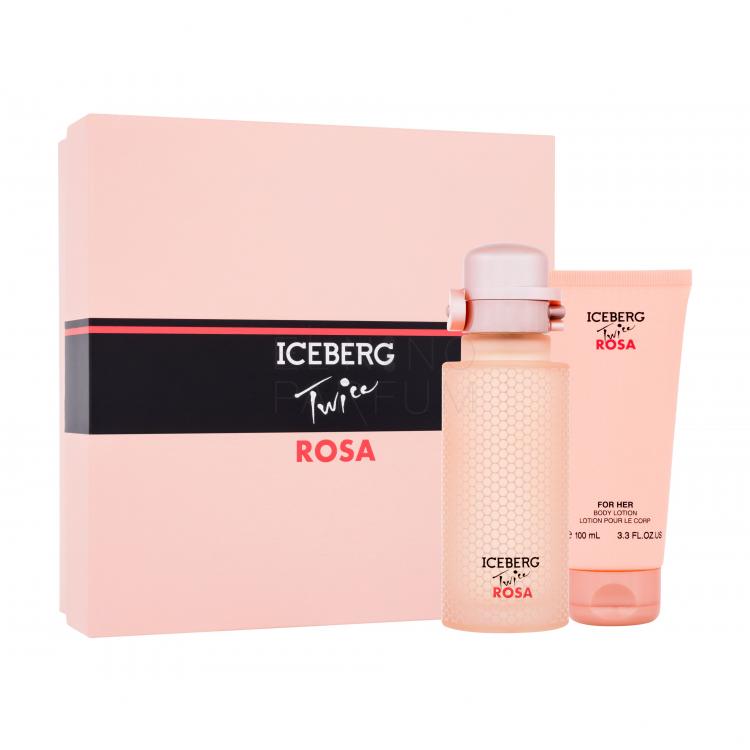 Iceberg Twice Rosa Zestaw Edt 125 ml + Mleczko do ciała 100 ml