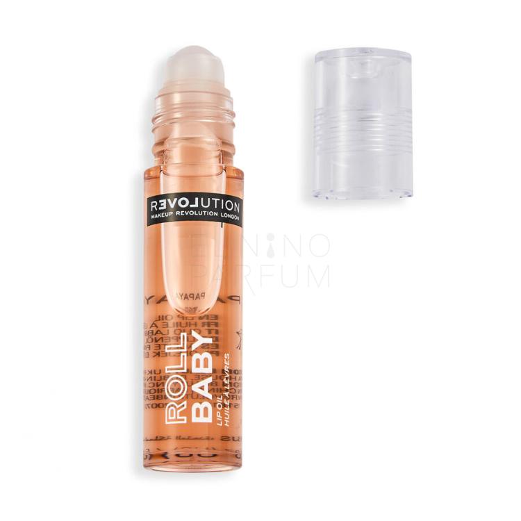 Revolution Relove Baby Roll Lip Oil Olejek do ust dla kobiet 5 ml Odcień Papaya