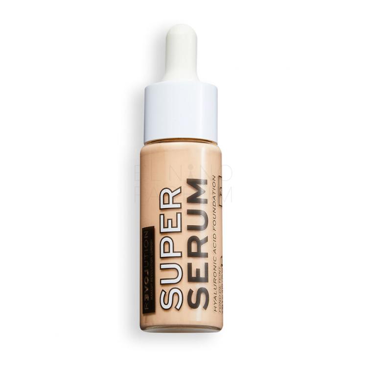 Revolution Relove Super Serum Hyaluronic Acid Foundation Podkład dla kobiet 25 ml Odcień F1