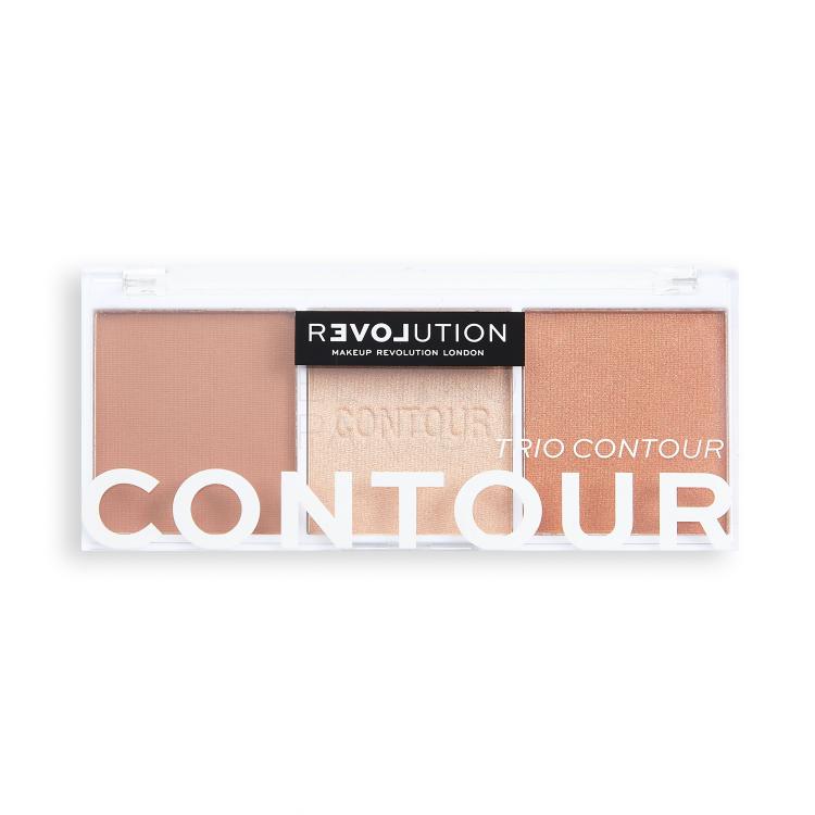 Revolution Relove Colour Play Contour Trio Paletka do konturowania dla kobiet 6 g Odcień Baked Sugar