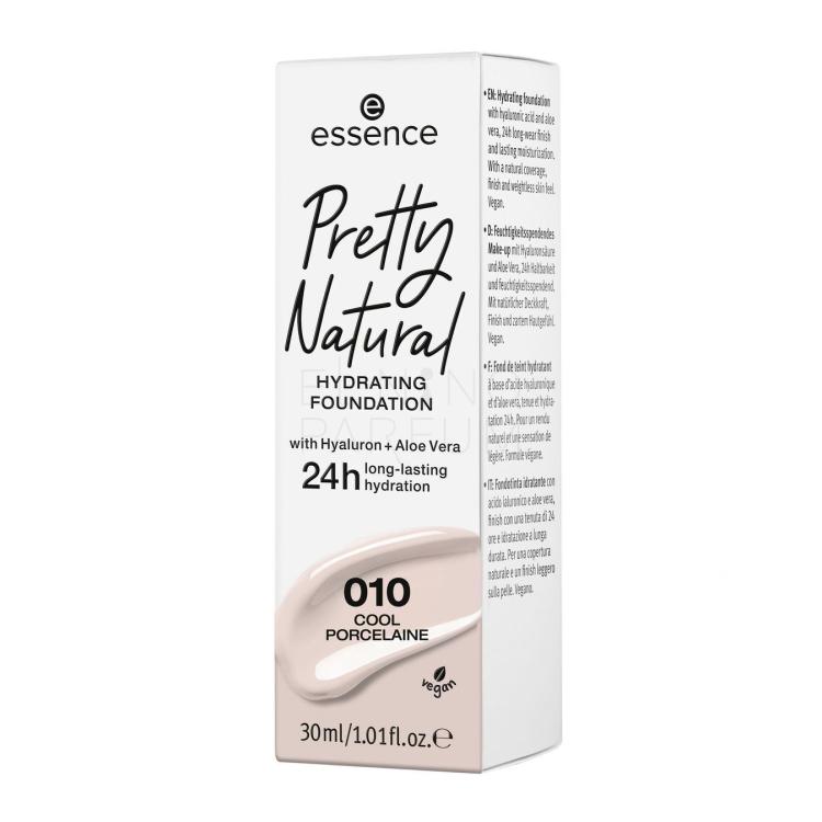 Essence Pretty Natural 24h Podkład dla kobiet 30 ml Odcień 010 Cool Porcelaine