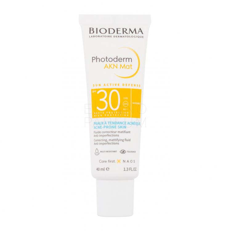 BIODERMA Photoderm AKN Matifying Fluid SPF30 Krem do twarzy na dzień 40 ml