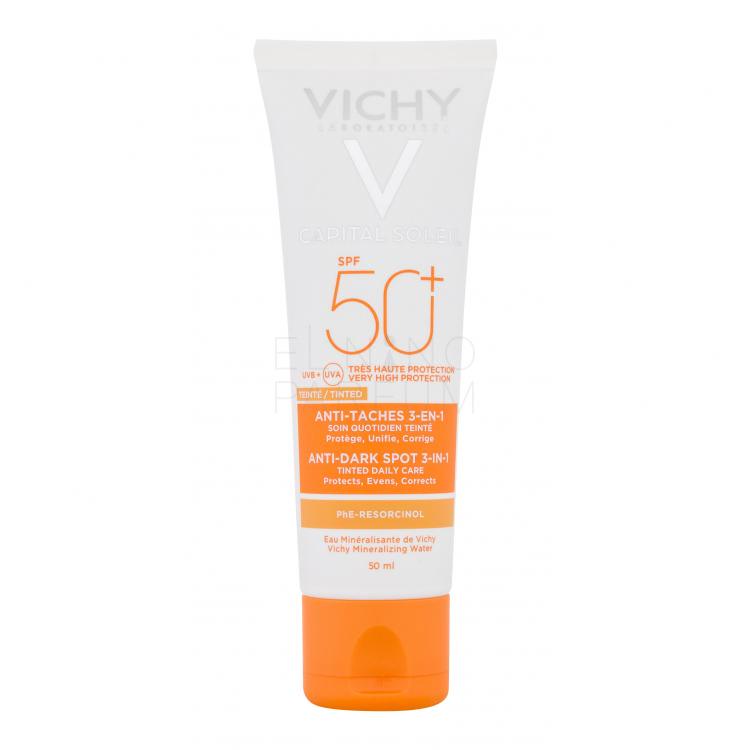 Vichy Capital Soleil Anti-Dark Spot 3-in-1 SPF50+ Krem do twarzy na dzień dla kobiet 50 ml