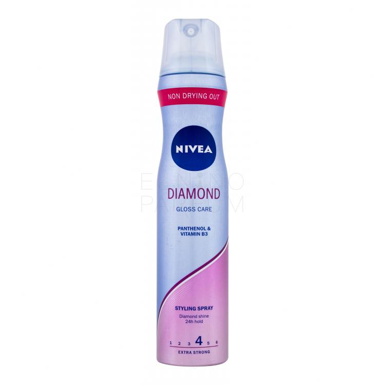 Nivea Diamond Gloss Care Lakier do włosów dla kobiet 250 ml uszkodzony flakon