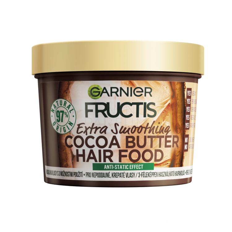 Garnier Fructis Hair Food Cocoa Butter Extra Smoothing Mask Maska do włosów dla kobiet 390 ml