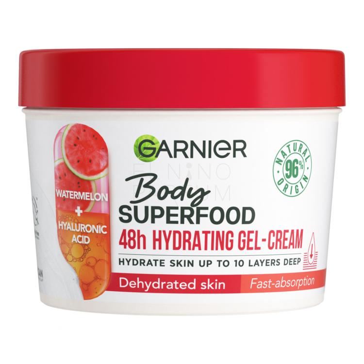 Garnier Body Superfood 48h Hydrating Gel-Cream Watermelon &amp; Hyaluronic Acid Krem do ciała dla kobiet 380 ml