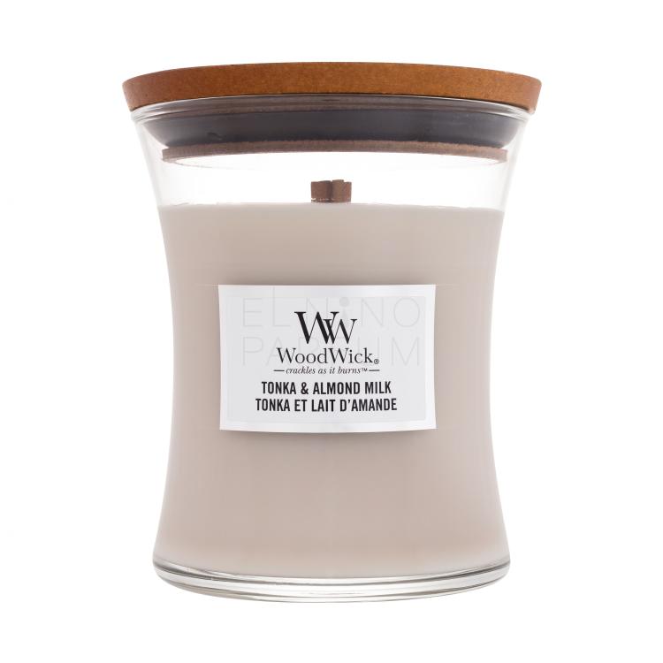 WoodWick Tonka &amp; Almond Milk Świeczka zapachowa 275 g