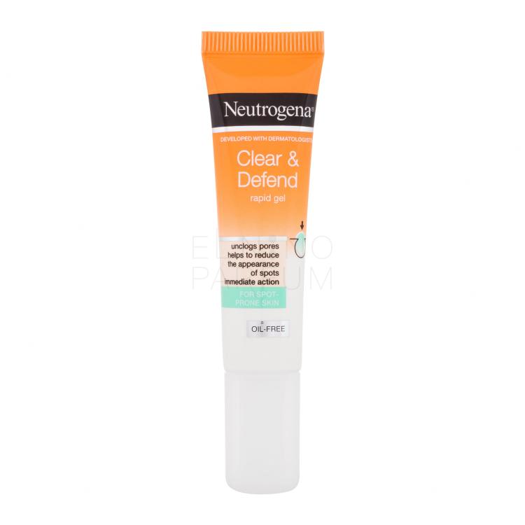 Neutrogena Clear &amp; Defend Rapid Gel Preparaty punktowe 15 ml Uszkodzone pudełko