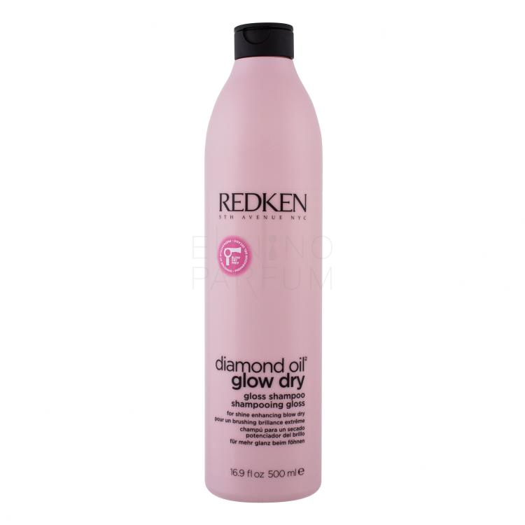 Redken Diamond Oil Glow Dry Szampon do włosów dla kobiet 500 ml uszkodzony flakon