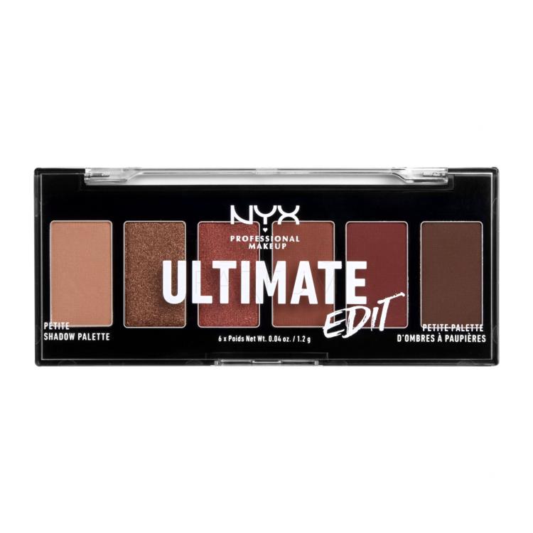 NYX Professional Makeup Ultimate Edit Cienie do powiek dla kobiet 7,2 g Odcień 01 Warm Neutrals