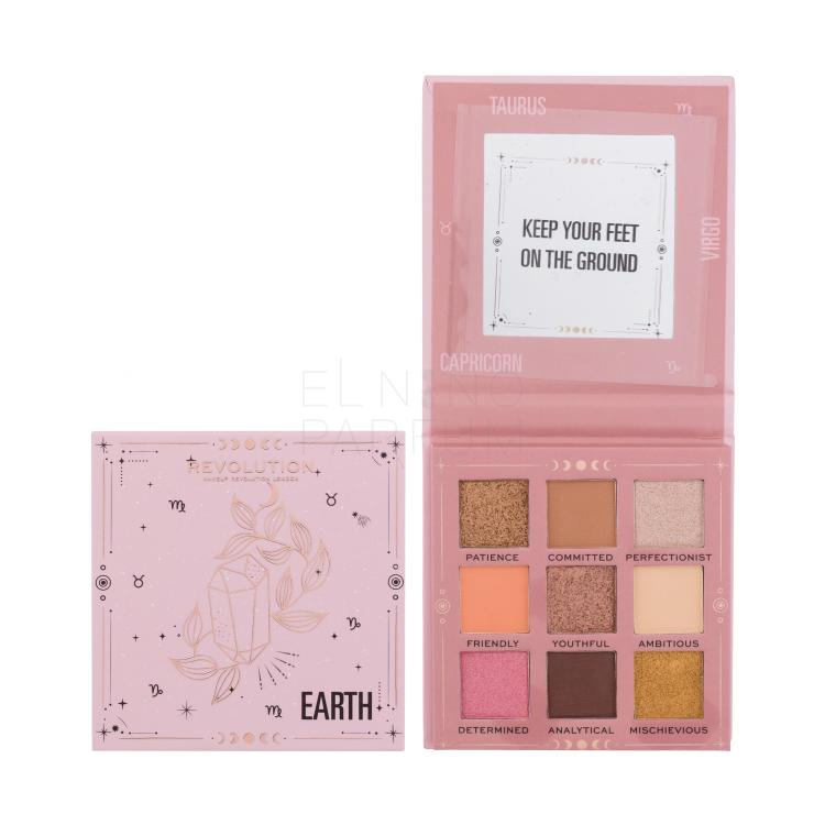 Makeup Revolution London Fantasy Shadow Palette Cienie do powiek dla kobiet 9 g Odcień Earth