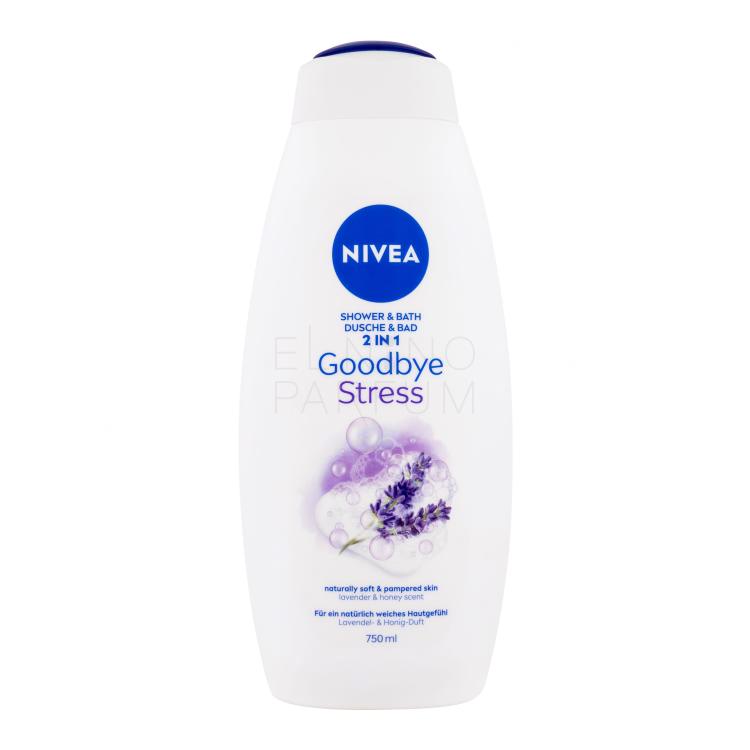 Nivea Goodbye Stress Shower &amp; Bath 2 IN 1 Żel pod prysznic dla kobiet 750 ml