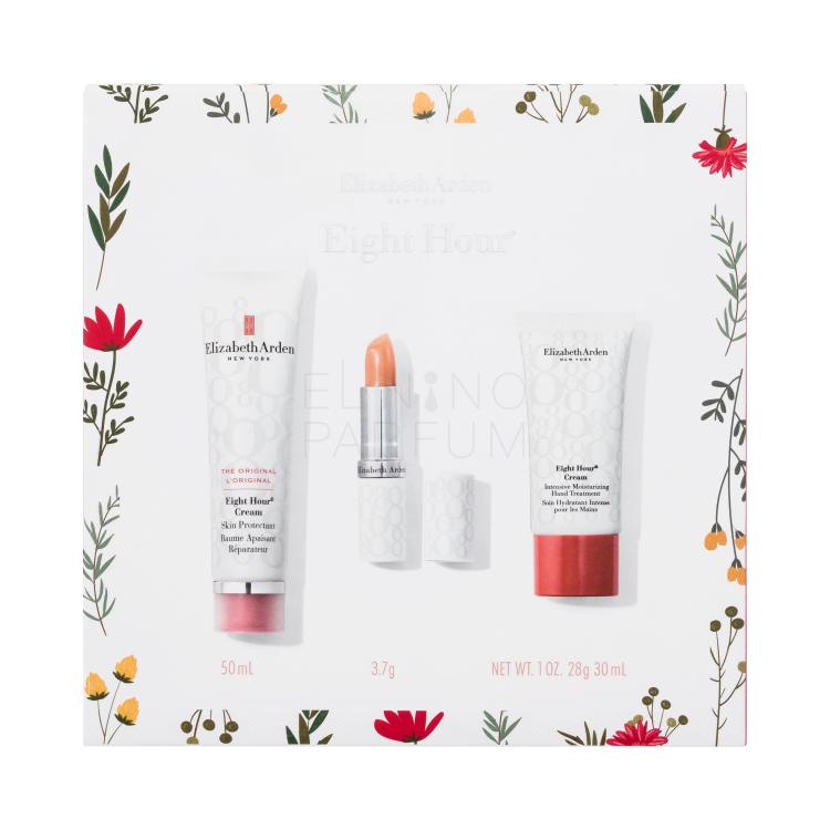 Elizabeth Arden Eight Hour Cream Nourishing Skin Essentials Zestaw Balsam do twarzy Eight Hour Cream Skin Protectant 50 ml + Krem do rąk Eight Hour Cream Intensive Moisturizing Hand Treatment 30 ml + Balsam do ust Eight Hour Cream Lip Protectant Stick SPF15 3,7 g