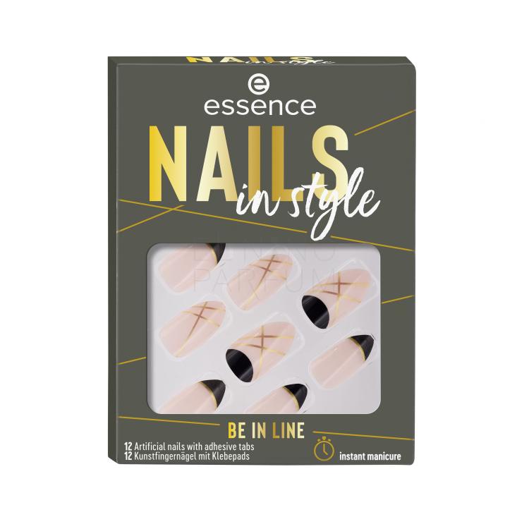 Essence Nails In Style Sztuczne paznokcie dla kobiet Odcień 12 Be In Line Zestaw