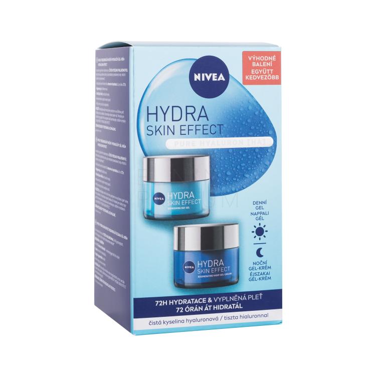 Nivea Hydra Skin Effect Duo Pack Zestaw Żel do twarzy na dzień Hydra Skin Effect 50 ml + Żel do twarzy na noc Hydra Skin Effect 50 ml