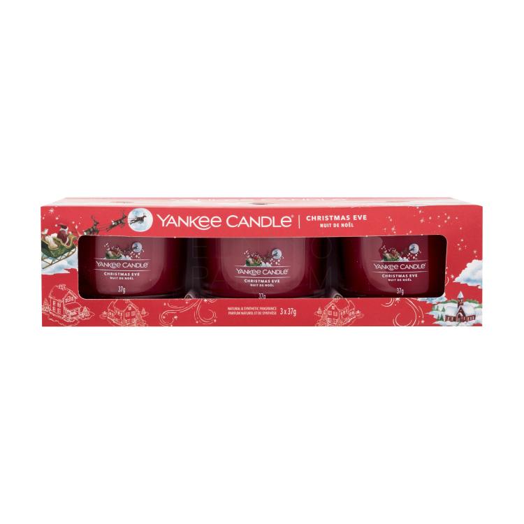 Yankee Candle Christmas Eve Zestaw Świeczki zapachowe 3 x 37 g