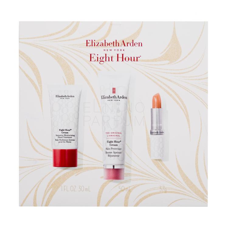 Elizabeth Arden Eight Hour Cream Nourishing Skin Essentials Set Zestaw Krem do twarzy na dzień 50 ml + krem do rąk 30 ml + balsam do ust 3,7 g