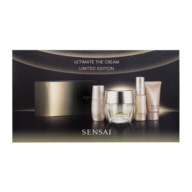 Sensai Ultimate The Cream Limited Edition Zestaw Krem do twarzy na dzień 40 ml + oczyszczający olejek 20 ml + mydło w płynie 30 ml + tonik do twarzy 16 ml