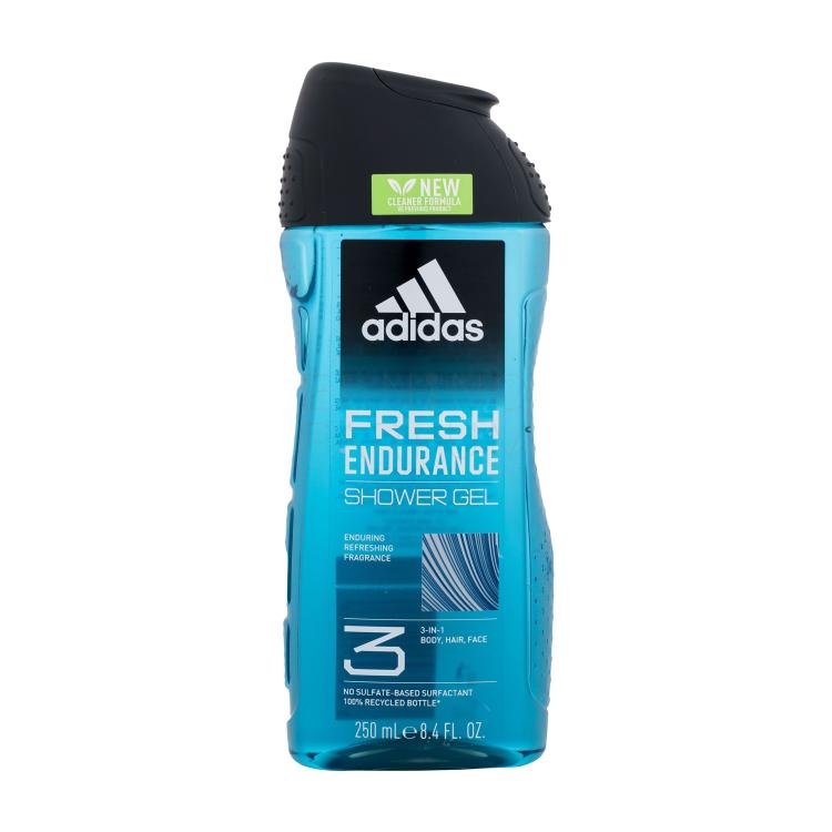 Adidas Fresh Endurance Shower Gel 3-In-1 New Cleaner Formula Żel pod prysznic dla mężczyzn 250 ml