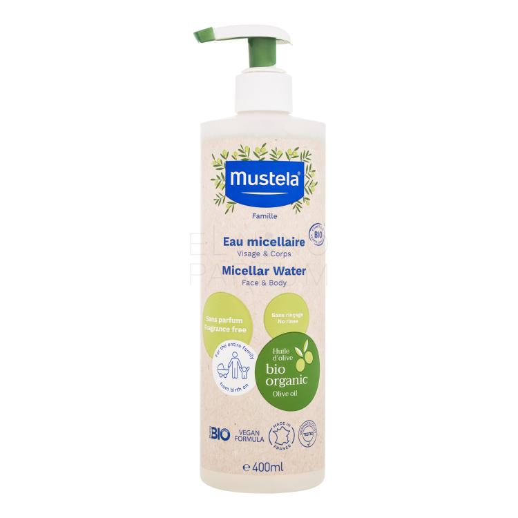 Mustela Bio Micellar Water Płyn micelarny dla dzieci 400 ml