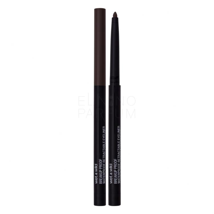 Wet n Wild Breakup Proof Waterproof Retractable Eyeliner Kredka do oczu dla kobiet 0,23 g Odcień Black Brown