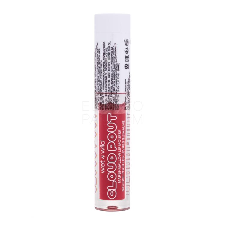 Wet n Wild Cloud Pout Marshmallow Lip Mousse Pomadka dla kobiet 3 ml Odcień Fluff You