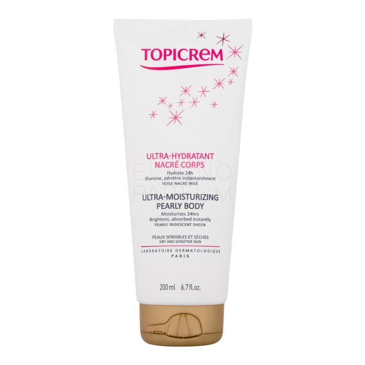 Topicrem Ultra-Moisturizing Pearly Body Mleczko do ciała dla kobiet 200 ml