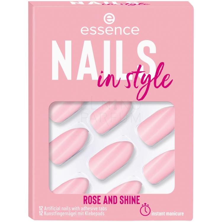 Essence Nails In Style Sztuczne paznokcie dla kobiet Odcień 14 Rose And Shine Zestaw