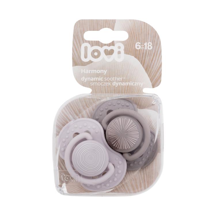 LOVI Harmony Dynamic Soother Boy 6-18m Smoczek dla dzieci 2 szt