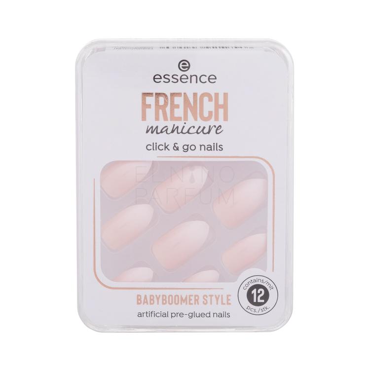 Essence French Manicure Click &amp; Go Nails Sztuczne paznokcie dla kobiet Odcień 02 Babyboomer Zestaw