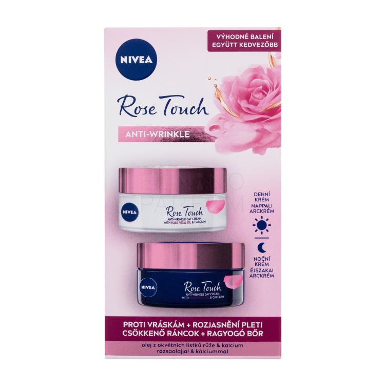 Nivea Rose Touch Zestaw Krem do twarzy na dzień Rose Touch Anti-Wrinkle Day Cream 50 ml + krem do twarzy na noc Rose Touch Anti-Wrinkle Night Cream 50 ml