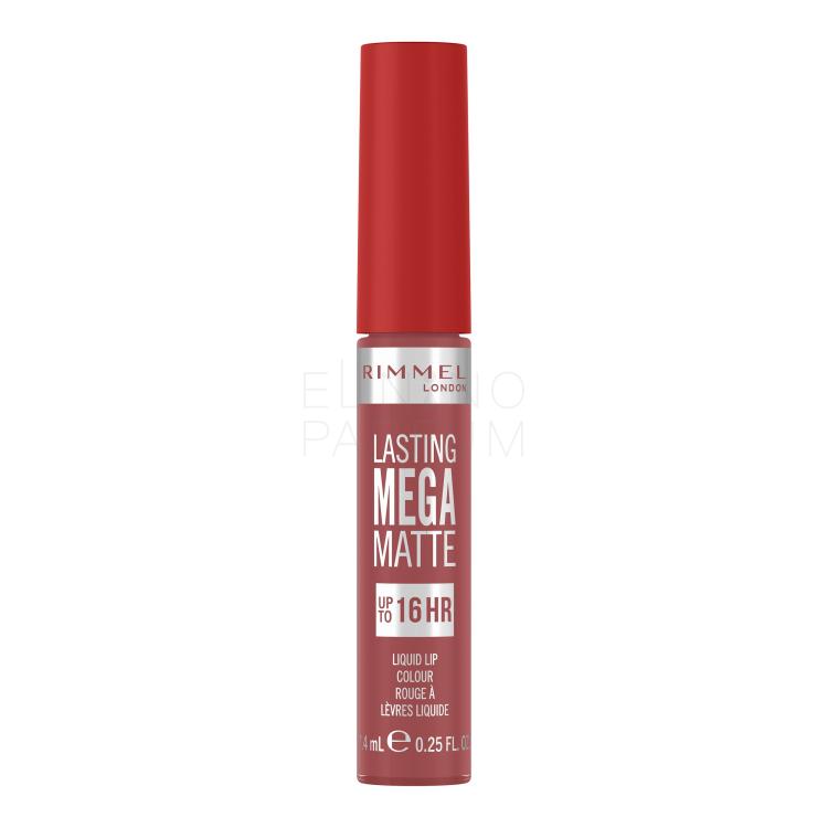 Rimmel London Lasting Mega Matte Liquid Lip Colour Pomadka dla kobiet 7,4 ml Odcień Rose &amp; Shine