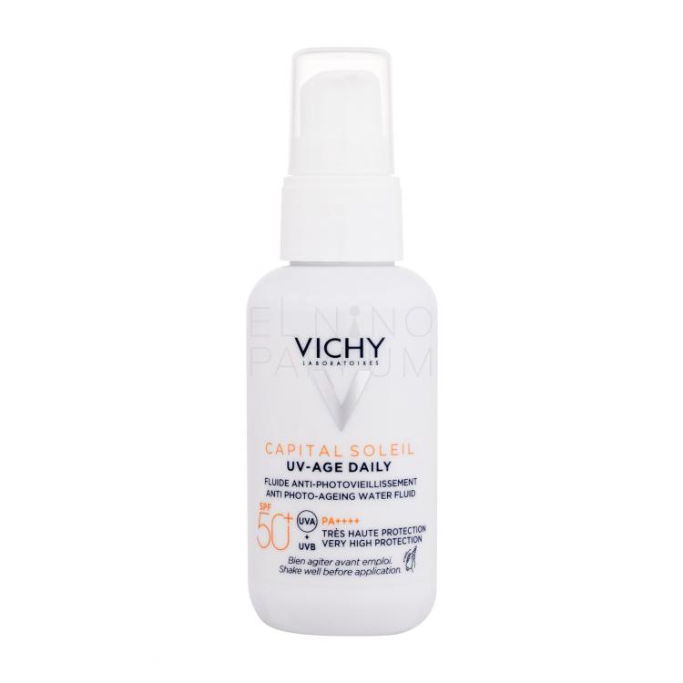 Vichy Capital Soleil UV-Age Daily Anti Photo-Ageing Water Fluid SPF50+ Preparat do opalania twarzy dla kobiet 40 ml