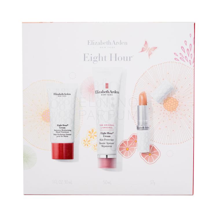 Elizabeth Arden Eight Hour Cream Nourishing Skin Essentials Zestaw Krem do twarzy Skin Protectant 50 ml + krem do rąk ntensive Moisturizing Hand Treatment 30 ml + balsam do ust Lip Protectant Stick SPF15 3,7 g