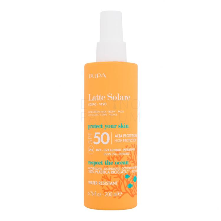 Pupa Sunscreen Milk SPF50 Preparat do opalania ciała 200 ml