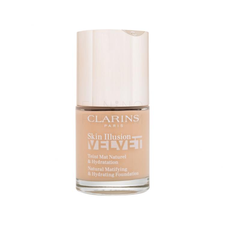 Clarins Skin Illusion Velvet Podkład dla kobiet 30 ml Odcień 105.5W