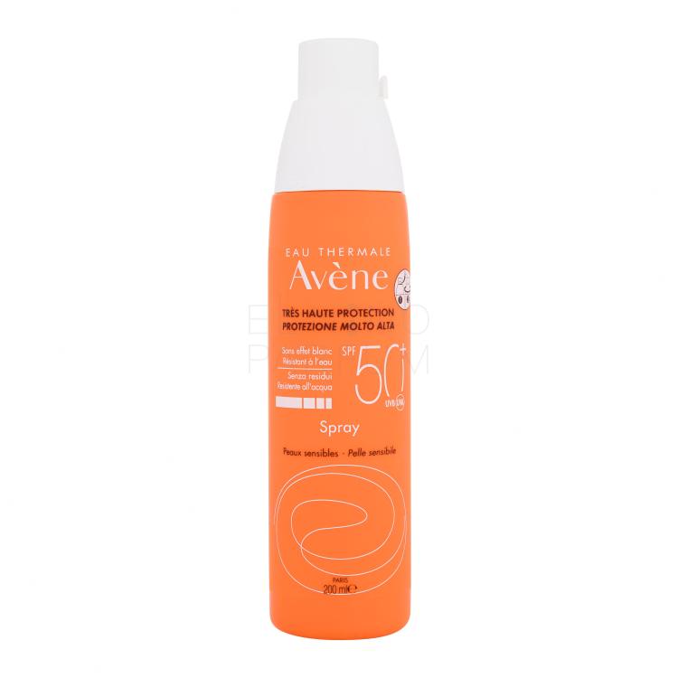 Avene Sun Spray SPF50+ Preparat do opalania ciała 200 ml