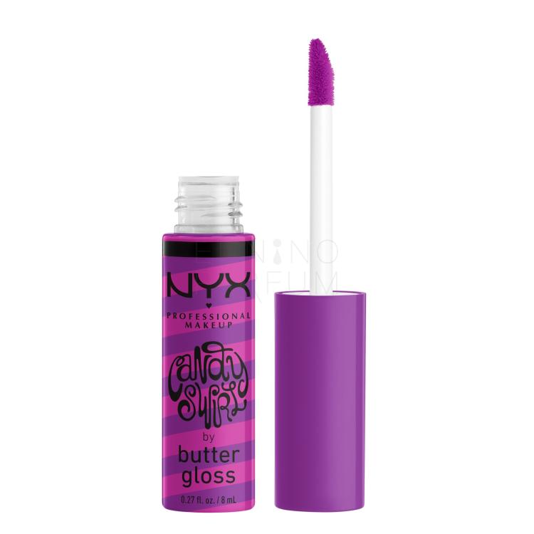 NYX Professional Makeup Butter Gloss Candy Swirl Błyszczyk do ust dla kobiet 8 ml Odcień 03 Snow Cone