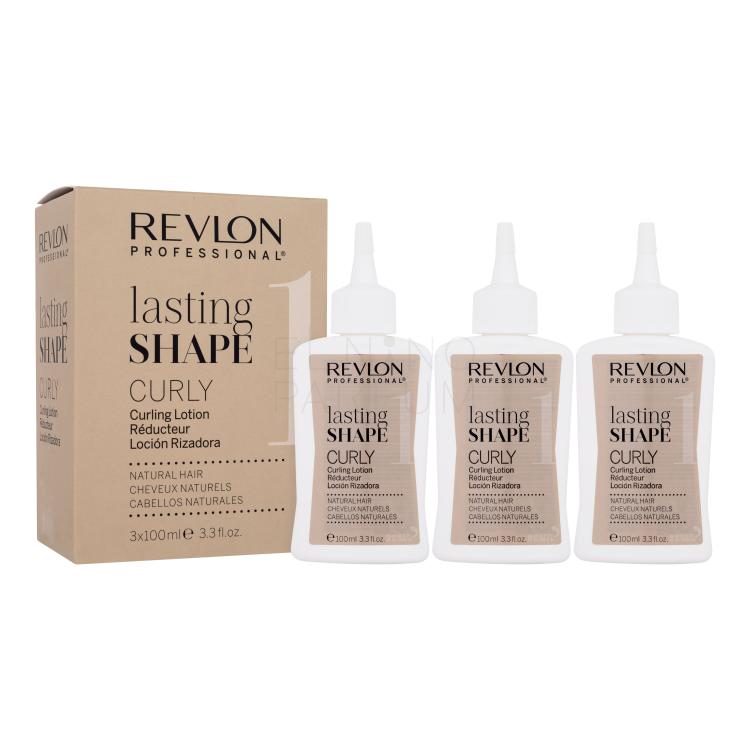 Revlon Professional Lasting Shape Curly Curling Lotion Natural Hair 1 Utrwalenie fal i loków dla kobiet 3x100 ml Uszkodzone pudełko