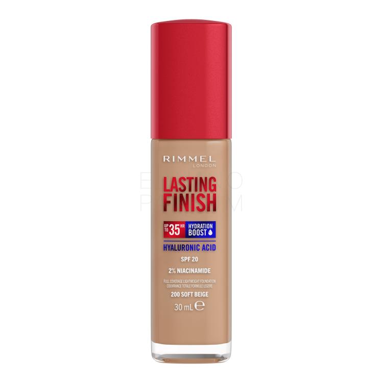 Rimmel London Lasting Finish 35H SPF20 Podkład dla kobiet 30 ml Odcień 200 Soft Beige