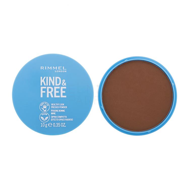 Rimmel London Kind &amp; Free Healthy Look Pressed Powder Puder dla kobiet 10 g Odcień 050 Deep