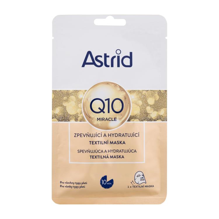 Astrid Q10 Miracle Firming and Hydrating Sheet Mask Maseczka do twarzy dla kobiet 1 szt