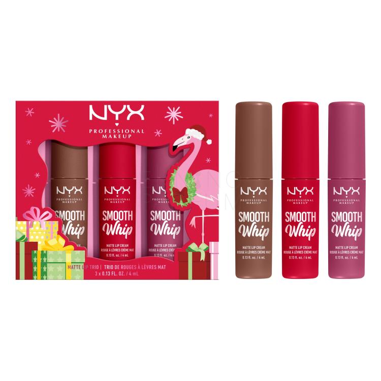 NYX Professional Makeup Fa La La L.A. Land Smooth Whip Matte Lip Cream Trio Zestaw pomadka Smooth Whip Matte Lip Cream 3 x 4 ml