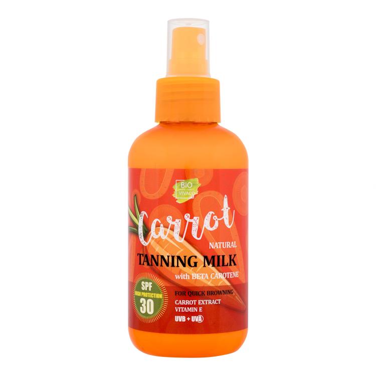 Vivaco Bio Carrot Tanning Milk SPF30 Preparat do opalania ciała 150 ml